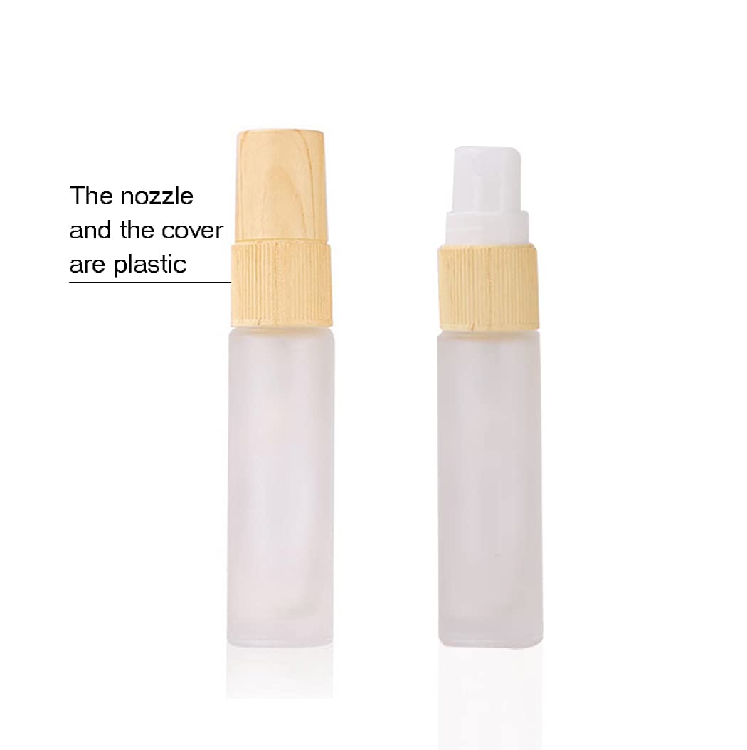 Zbfwmx 20 Pack Set 10Ml Protable Refill Bulk Atomizer Spray Travel Perfume Bottle Hydrating Empty Bottle (Texture Caps)